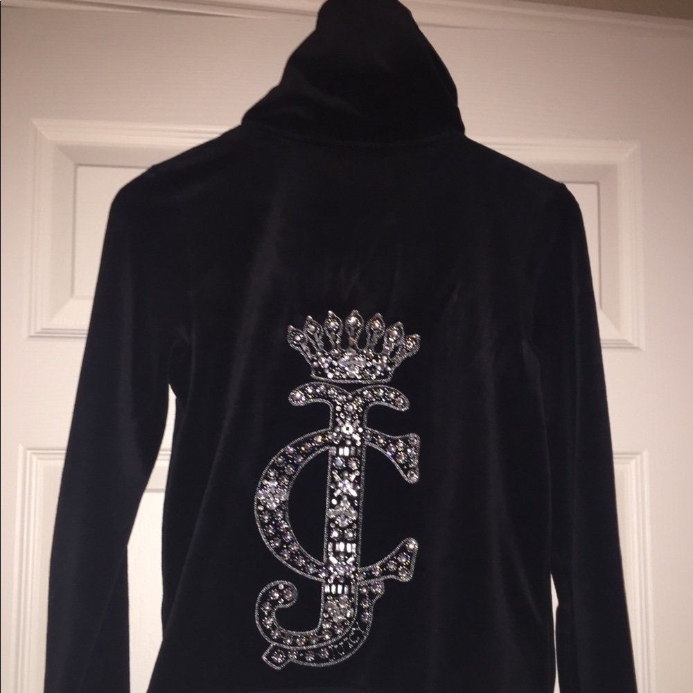 Black Juicy Couture Velour Hoodie //Medium 🔥